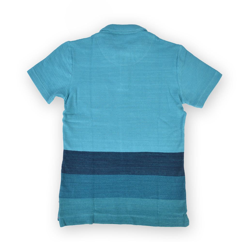 Poloshow polo Orlebar Brown Terry SS Block Strip  Petrol Deep Sea 266297M 2
