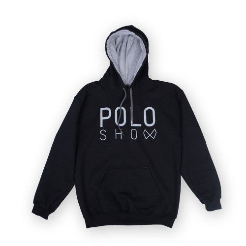 Poloshow Hoodie Black Grey 1