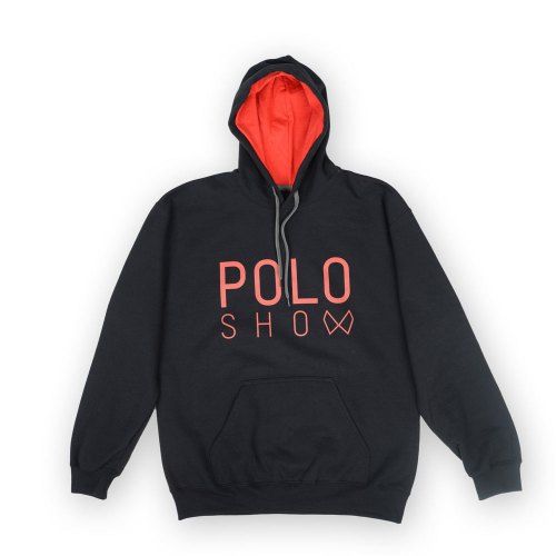 Poloshow Hoodie Black Red 1