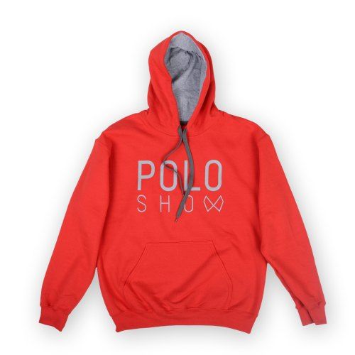 Poloshow Hoodie Red Grey 1