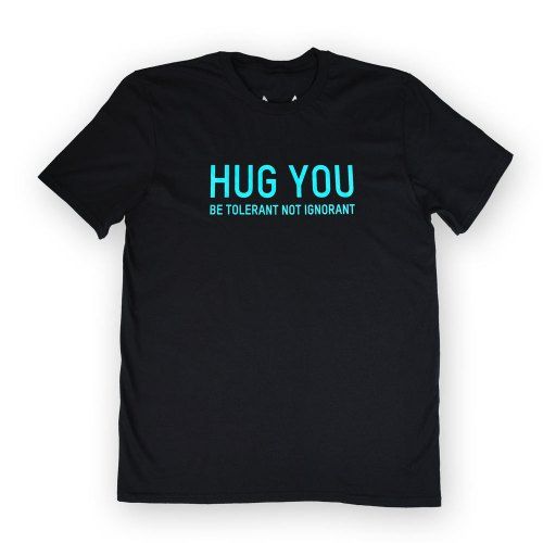 Poloshow Hug You T Shirts SchwarzBlau 1