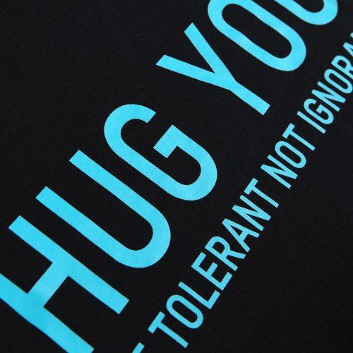 Poloshow Hug You T Shirts SchwarzBlau 3