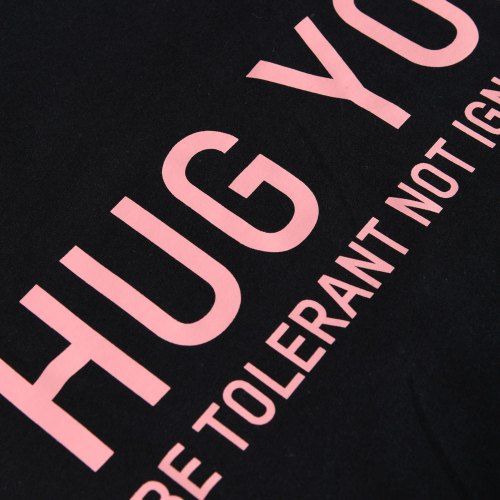 Poloshow Hug You T Shirts SchwarzPink 3