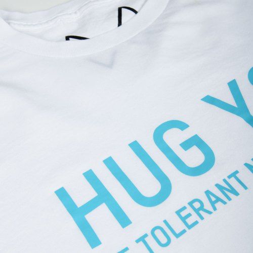 Poloshow Hug You T Shirts WeissBlau 3