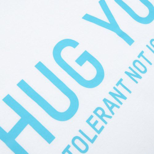 Poloshow Hug You T Shirts WeissBlau 4