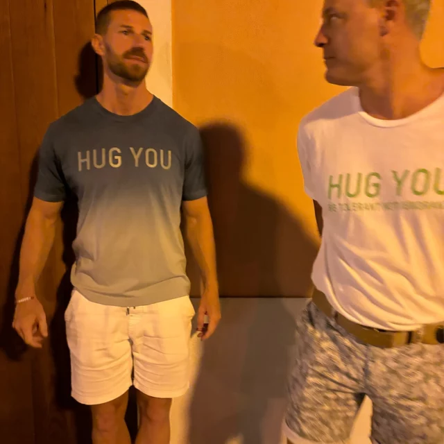 #friendsandfamily #hugyou #betolerantnotignorant #carfie #malemodel #teeshirt #teetime #beachlife #driving #happytimes #grateful #sweatymen #men #saltandpepper #bearded #snapshots